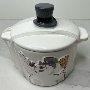 Rae Dunn Frosty the Snowman Everyone's Favorite Snowman Bake Dish New